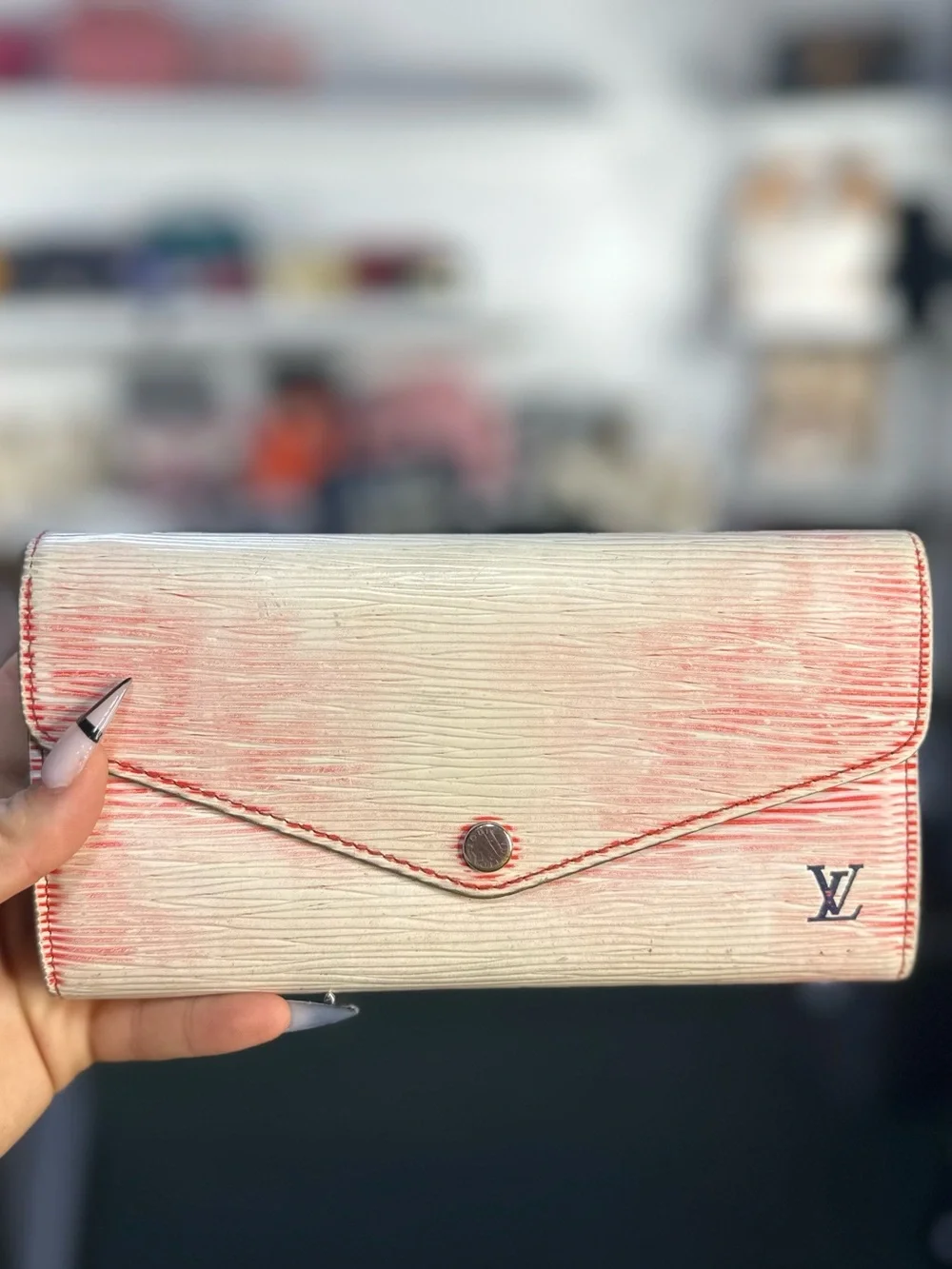 LV Rare Long Epi Leather Wallet